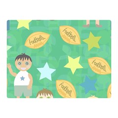 Football Kids Children Pattern Double Sided Flano Blanket (mini)  by Nexatart