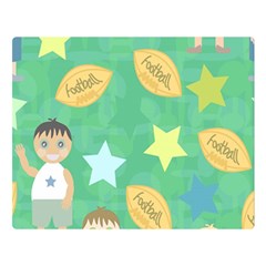 Football Kids Children Pattern Double Sided Flano Blanket (large)  by Nexatart