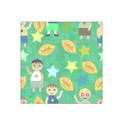 Football Kids Children Pattern Satin Bandana Scarf by Nexatart