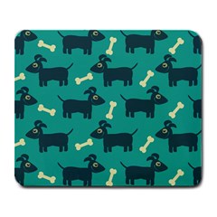 Happy Dogs Animals Pattern Large Mousepads by Nexatart