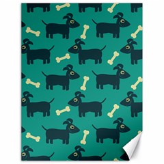 Happy Dogs Animals Pattern Canvas 18  X 24   by Nexatart