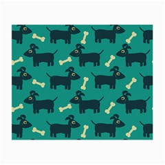 Happy Dogs Animals Pattern Small Glasses Cloth (2-side)