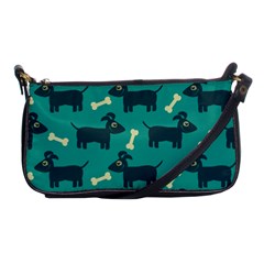 Happy Dogs Animals Pattern Shoulder Clutch Bags by Nexatart