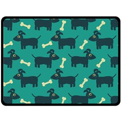 Happy Dogs Animals Pattern Fleece Blanket (large) 