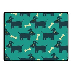 Happy Dogs Animals Pattern Fleece Blanket (small) by Nexatart