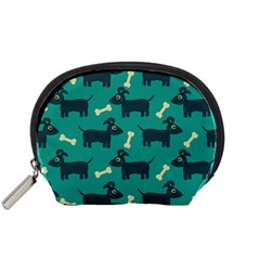 Happy Dogs Animals Pattern Accessory Pouches (small)  by Nexatart