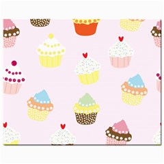 Seamless Cupcakes Wallpaper Pattern Background Mini Button Earrings