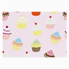 Seamless Cupcakes Wallpaper Pattern Background Large Glasses Cloth by Nexatart