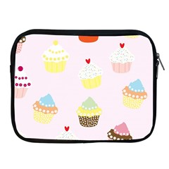 Seamless Cupcakes Wallpaper Pattern Background Apple Ipad 2/3/4 Zipper Cases by Nexatart