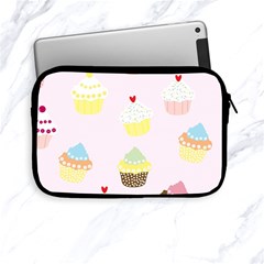 Seamless Cupcakes Wallpaper Pattern Background Apple Ipad Mini Zipper Cases by Nexatart