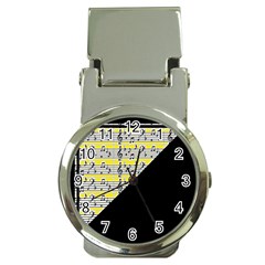 Note Abstract Paintwork Money Clip Watches by Nexatart