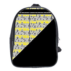 Note Abstract Paintwork School Bags(large)  by Nexatart