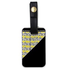 Note Abstract Paintwork Luggage Tags (one Side)  by Nexatart