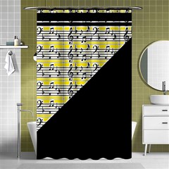 Note Abstract Paintwork Shower Curtain 48  X 72  (small)  by Nexatart