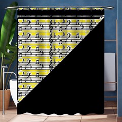 Note Abstract Paintwork Shower Curtain 60  X 72  (medium)  by Nexatart