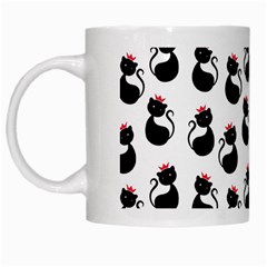 Cat Seamless Animals Pattern White Mugs by Nexatart