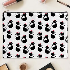 Cat Seamless Animals Pattern Cosmetic Bag (xxxl)  by Nexatart