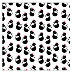 Cat Seamless Animals Pattern Large Satin Scarf (square) by Nexatart