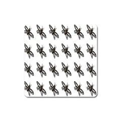 Insect Animals Pattern Square Magnet by Nexatart