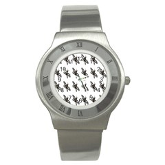 Insect Animals Pattern Stainless Steel Watch