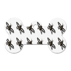 Insect Animals Pattern Dog Tag Bone (One Side)