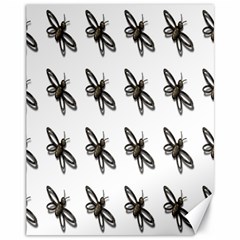 Insect Animals Pattern Canvas 11  x 14  