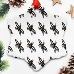 Insect Animals Pattern Snowflake Ornament (Two Sides)