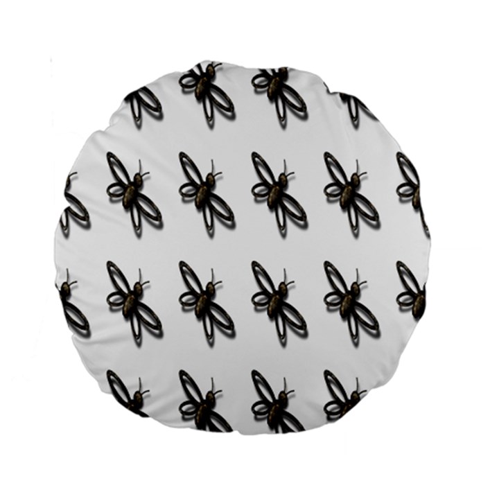 Insect Animals Pattern Standard 15  Premium Round Cushions