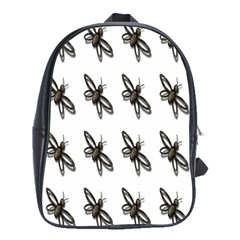 Insect Animals Pattern School Bags (xl)  by Nexatart