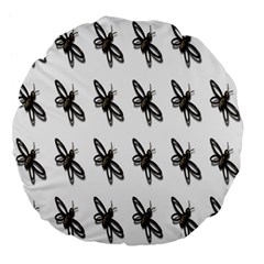 Insect Animals Pattern Large 18  Premium Flano Round Cushions