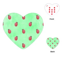 Pretty Background With A Ladybird Image Playing Cards (heart)  by Nexatart