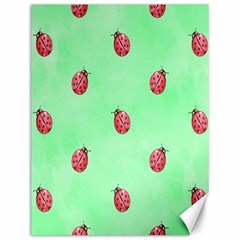 Pretty Background With A Ladybird Image Canvas 12  X 16   by Nexatart