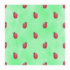 Pretty Background With A Ladybird Image Medium Glasses Cloth (2-side) by Nexatart