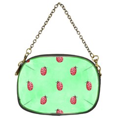 Pretty Background With A Ladybird Image Chain Purses (two Sides)  by Nexatart