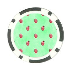 Pretty Background With A Ladybird Image Poker Chip Card Guard (10 Pack) by Nexatart