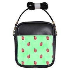 Pretty Background With A Ladybird Image Girls Sling Bags by Nexatart