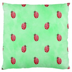 Pretty Background With A Ladybird Image Standard Flano Cushion Case (one Side) by Nexatart