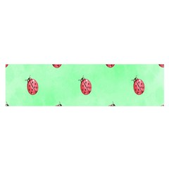 Pretty Background With A Ladybird Image Satin Scarf (oblong) by Nexatart