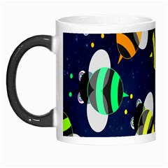 Bees Cartoon Bee Pattern Morph Mugs by Nexatart