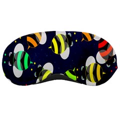 Bees Cartoon Bee Pattern Sleeping Masks by Nexatart