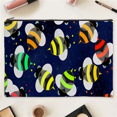 Bees Cartoon Bee Pattern Cosmetic Bag (xxxl)  by Nexatart