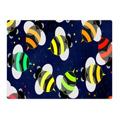 Bees Cartoon Bee Pattern Double Sided Flano Blanket (mini)  by Nexatart