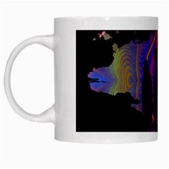 Abstract Surreal Sunset White Mugs by Nexatart