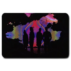 Abstract Surreal Sunset Large Doormat  by Nexatart