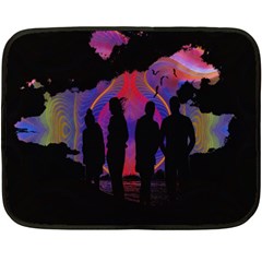 Abstract Surreal Sunset Fleece Blanket (mini) by Nexatart