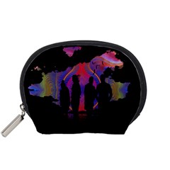 Abstract Surreal Sunset Accessory Pouches (small)  by Nexatart