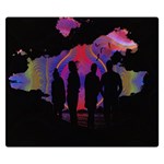 Abstract Surreal Sunset Double Sided Flano Blanket (Small)  50 x40  Blanket Front