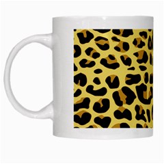 A Jaguar Fur Pattern White Mugs by Nexatart