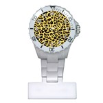 A Jaguar Fur Pattern Plastic Nurses Watch Front