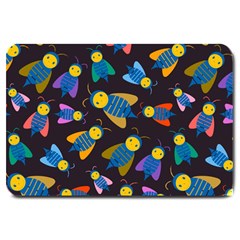 Bees Animal Insect Pattern Large Doormat  by Nexatart